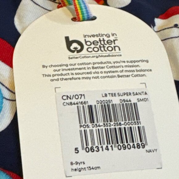 NWT Little Bird by Jools Super Santa Tee 8-9 - Picture 2 of 5